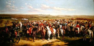 Bezoek van Prins Albert aan Keizer Napoleon III op de hoogten bij Boulogne, 8 september 1854