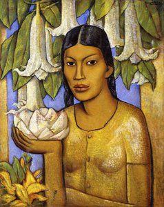 La India de las Floripondias door Alfredo Ramos Martinez