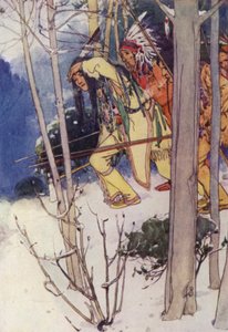 De indianen kropen stilletjes omhoog door Alice Bolingbroke (after) Woodward