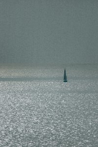Uitzicht vanaf Apollonia, 2016 (handgeschilderde foto)