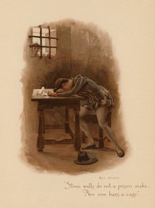 Oude liefdesliedjes: "Stenen muren maken geen gevangenis, / Noch ijzeren staven een kooi." door Alice Havers