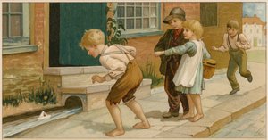 De Dappere Blikken Soldaat (chromolitho)