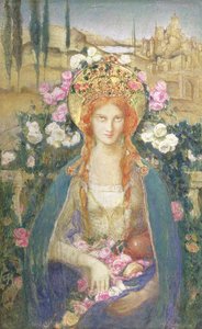 St. Elizabeth van Hongarije, 1916 door Alice Macallan Swan