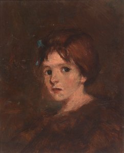 Kind in bruintinten, ca. 1889