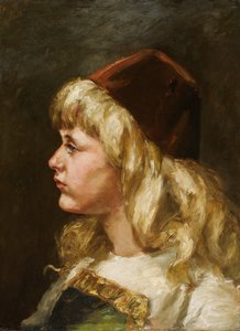 Natalie op Zevenjarige Leeftijd, 1883 door Alice Pike Barney