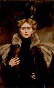 Natalie in bontcape, 1897