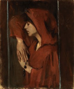 Vrouw met rode kap door Alice Pike Barney