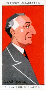 Rufus Isaacs, 1e Markies van Reading, Lord Chief Justice en diplomaat, 1926 door Alick P. F. Ritchie