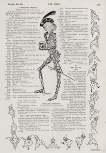 Eigenaardige portretten: Hamlet gemaakt van bellen (gravure) door Alick Penrose Forbes Ritchie
