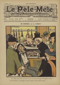 Un distrait. Illustratie voor Le Pele-Mele, 1902 door Aline Clement