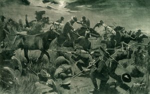 Briljante verdediging door Nieuw-Zeelanders bij Holspruit, 25 februari 1902, 1902 door Allan Stewart