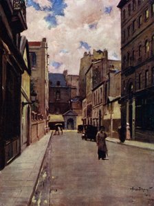 Parijs: Een straat in Oud Parijs, St Germain door Allan Stewart
