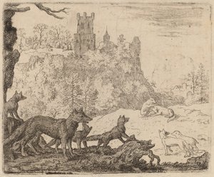 Reinaert Vertrekt met de Das door Allart van Everdingen