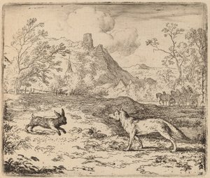 Reinaert en het Konijn door Allart van Everdingen