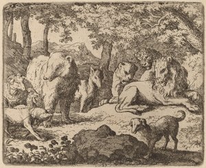 Reinaert wordt Vrijgelaten om Zijn Verhaal te Vertellen, waarschijnlijk ca. 1645-1656 door Allart van Everdingen