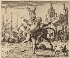 De ezel en de hond door Allart van Everdingen