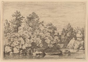 De Knuppeldam en Overdekte Brug door Allart van Everdingen