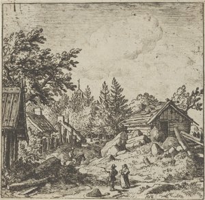 Het Dorp op het Bergachtige Terrein, 17e eeuw door Allart van Everdingen