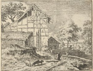 De Twee Ladders, 17e eeuw door Allart van Everdingen