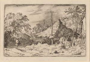 Wiel onder de Hooischuur, waarschijnlijk ca. 1645-1656 door Allart van Everdingen