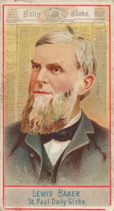 Lewis Baker, St. Paul Daily Globe, uit de American Editors serie N1 voor Allen & Ginte..., 1887 door Allen