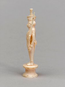 Witte pion, schaakstuk, India, ca. 1820
