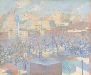Madison Square, sneeuw door Allen Tucker