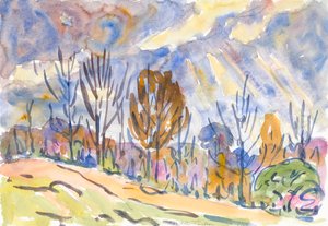 Aquarel nr. 63, Weg, 1930