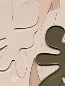 Abstracte organische bladeren