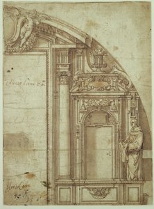 Architectonische Studie door Alonso Cano
