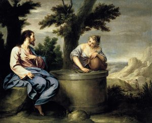 Christus en de Samaritaanse vrouw door Alonso Cano