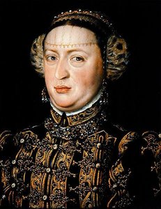 Catherine van Oostenrijk, Koningin van Portugal (1507-78) door Alonso Sánchez Coello