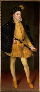 Kind Don Carlos, zoon van Filips II en zijn eerste vrouw en nicht Maria van Portugal ... (schilderij op doek)