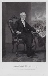 Abbott Lawrence (gravure) door Alonzo (after) Chappel
