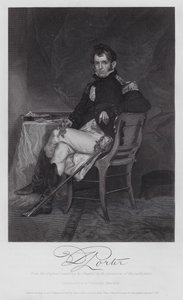 David Porter (gravure) door Alonzo (after) Chappel