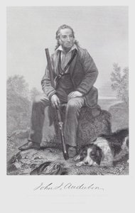 John James Audubon (gravure) door Alonzo (after) Chappel
