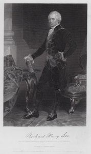 Richard Henry Lee (gravure) door Alonzo (after) Chappel