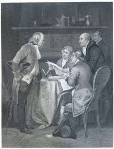 Het Opstellen van de Onafhankelijkheidsverklaring in 1776, 1859