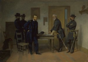 De overgave van Lee aan Grant bij Appomattox
