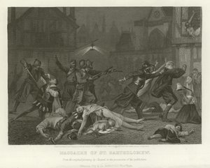 Bloedbad van St. Bartholomeus door Alonzo Chappel
