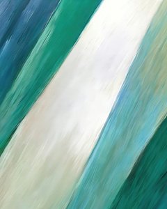 Abstracte blauwgroene strepen door Alpenglow Workshop