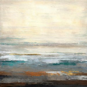 Abstracte gouden zeegezicht