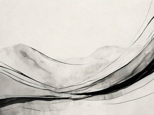 Abstract: Inkt, berg, stroming