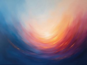 Abstracte zonsondergangsgloed