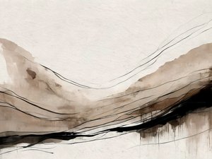 Aards abstract landschap