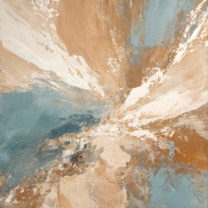 Aardse blauwe abstracte golf