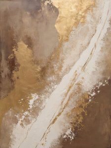 Gouden abstracte stroming
