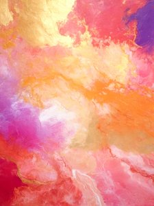 Goudroze abstracte stroming door Alpenglow Workshop