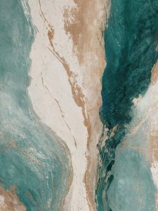 Goudkleurige Teal-stroom