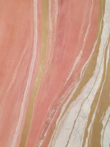 Roze-gouden marmeren stroming